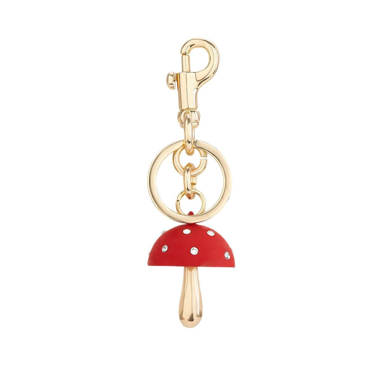 Wholesale Cute Mushroom Exquisite Metal Lock Keychain